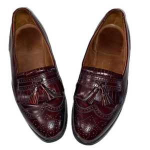 Bostonian Brogue Wingtip Tassel Kiltie Loafers size 10 D/B